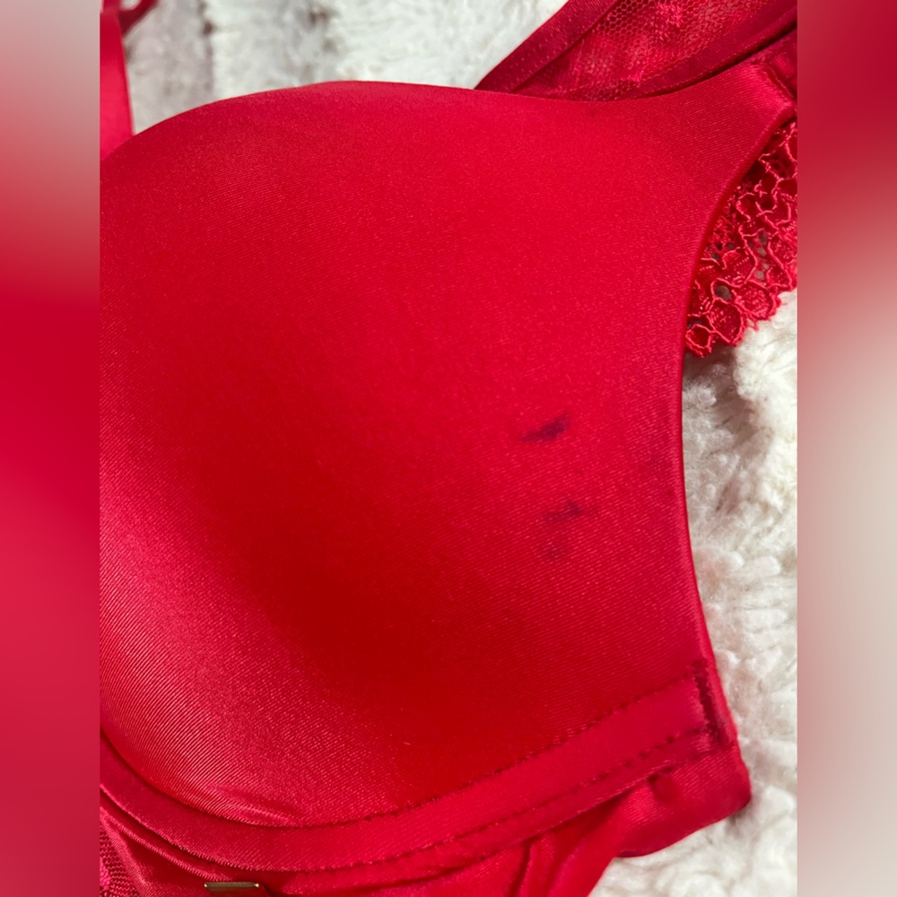 Victoria’s Secret Bra Set Sweetheart Red 34C L NWT, NWOT - Picture 4 of 8